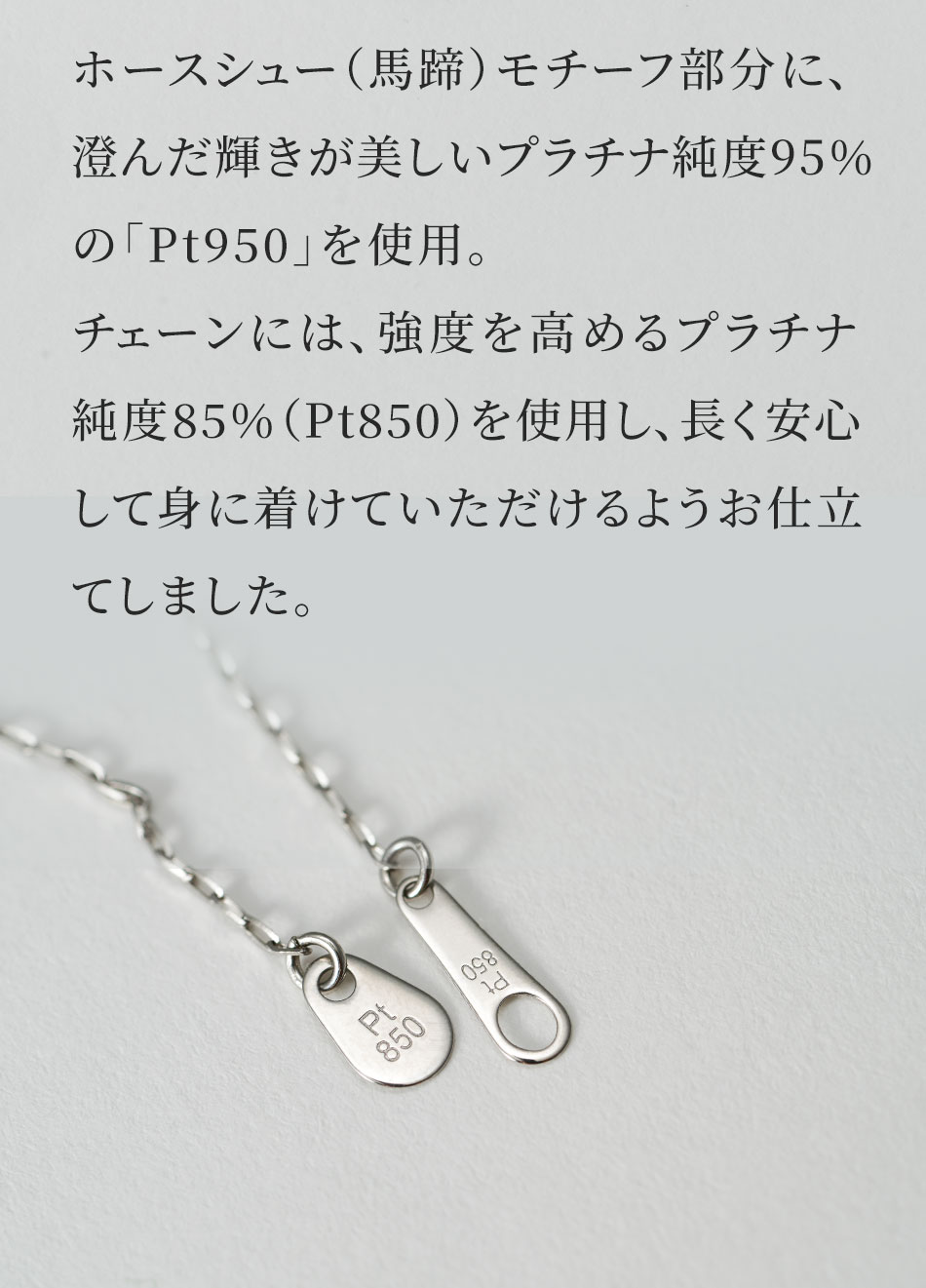 【招福堂】Horseshoe Amulet『ラッキーブルーム』ツインチャームネックレス