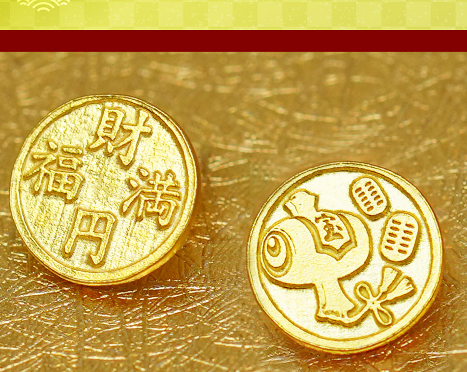 【招福堂】種銭『純金万財富来宝小槌（じゅんきんばんざいとみくるたからこづち）』