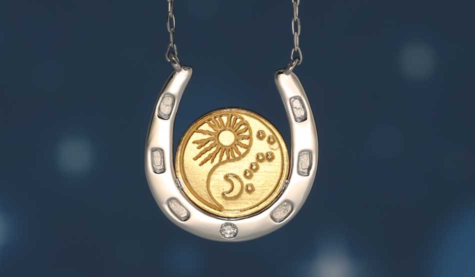 幸運のシンボル「馬蹄・蹄鉄・ホースシュー」のお守りネックレス