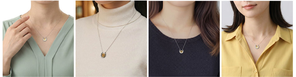 幸運のシンボル「馬蹄・蹄鉄・ホースシュー」のお守りネックレス