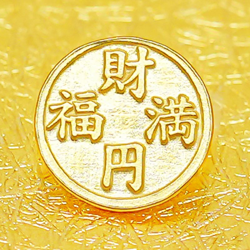 種銭専門店の招福堂がおすすめする金運アップのお守り種銭は、招福堂の純金万財富来宝小槌（じゅんきんばんざいとみくるたからこづち）